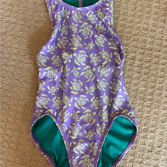 Jolyn Clothing Purple and Green One Piece - Picture 1 of 5